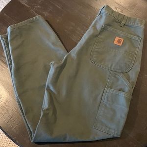 Carhartt Green Work Pants - Size 32x32